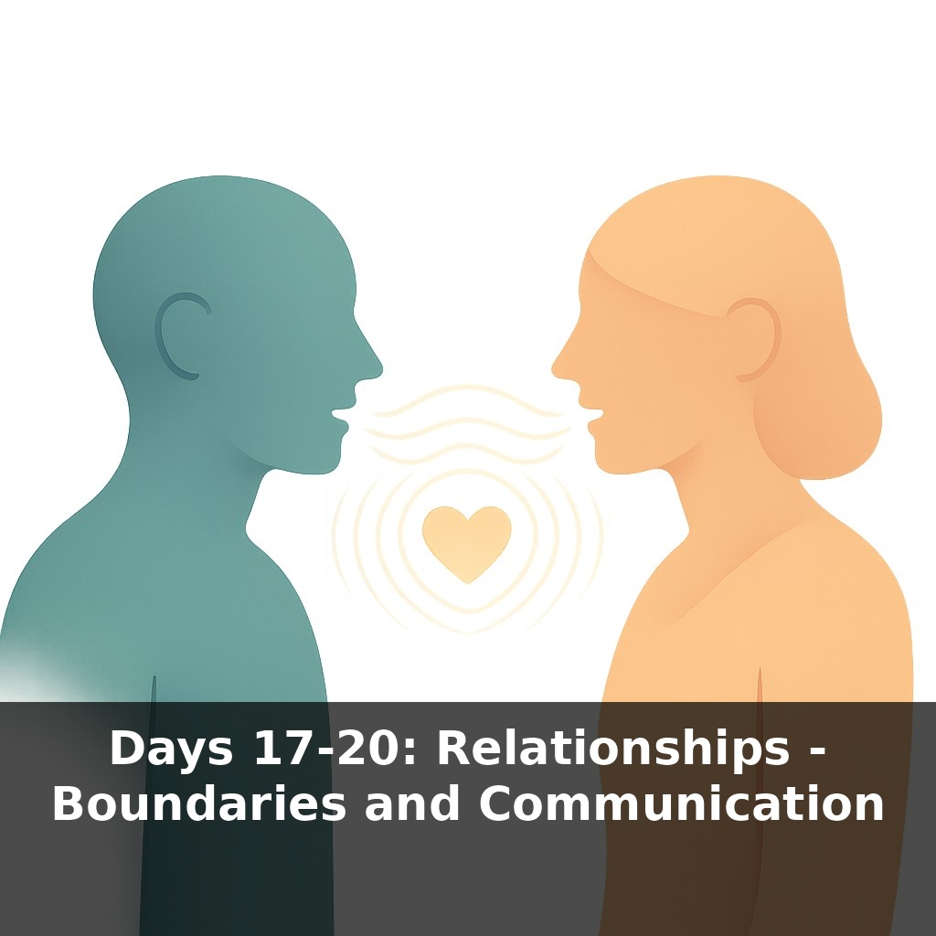 Days 17-20: Relationships - Boundaries and Communication