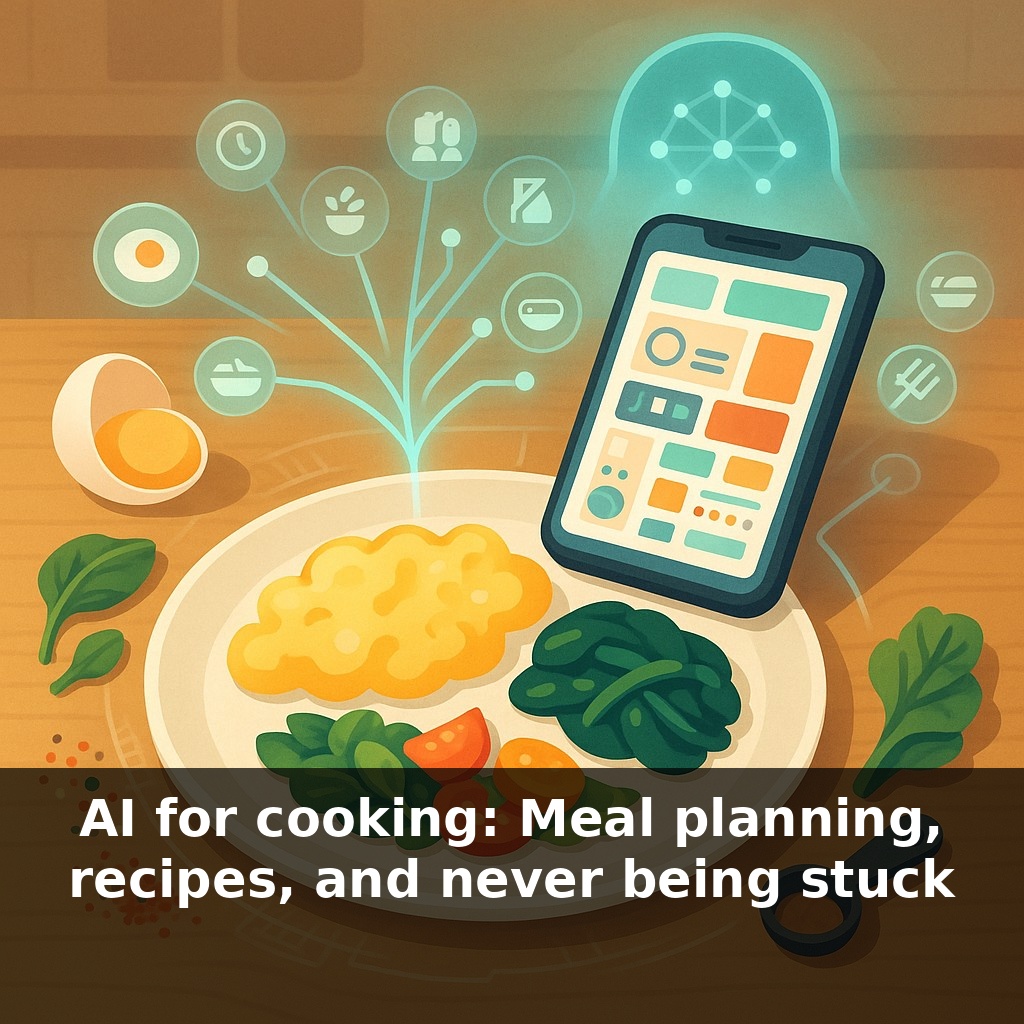 AI for cooking: Meal planning, recipes, and never being stuck