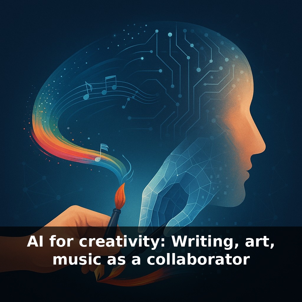 AI for creativity: Writing, art, music as a collaborator