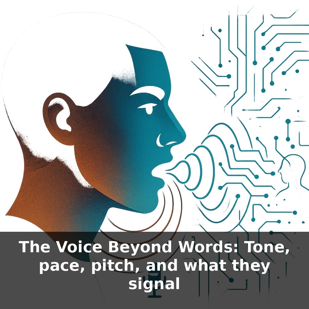 The Voice Beyond Words: Tone, pace, pitch, and what they signal