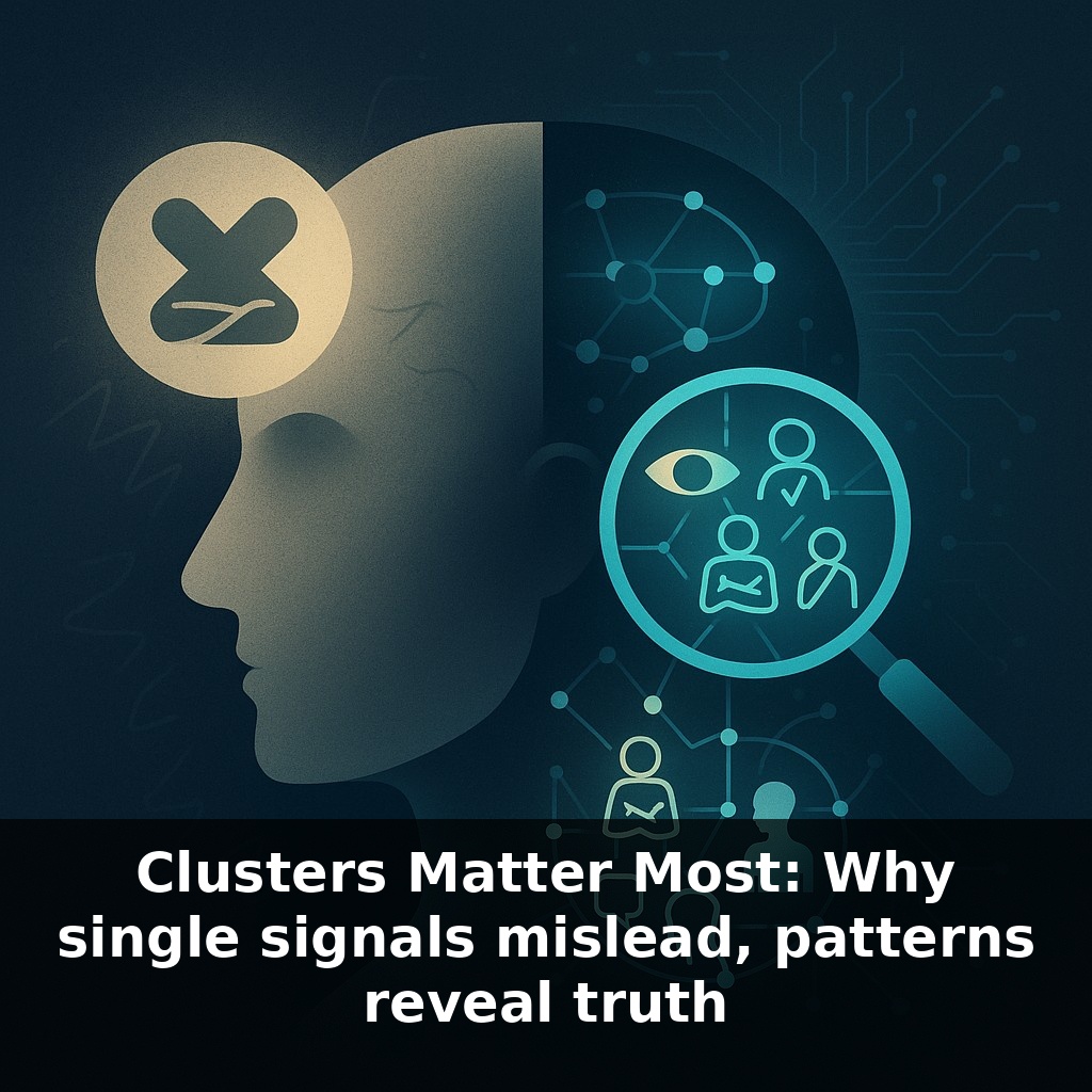 Clusters Matter Most: Why single signals mislead, patterns reveal truth