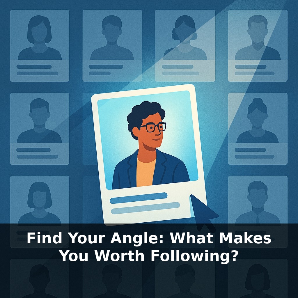 Find Your Angle: What Makes You Worth Following?