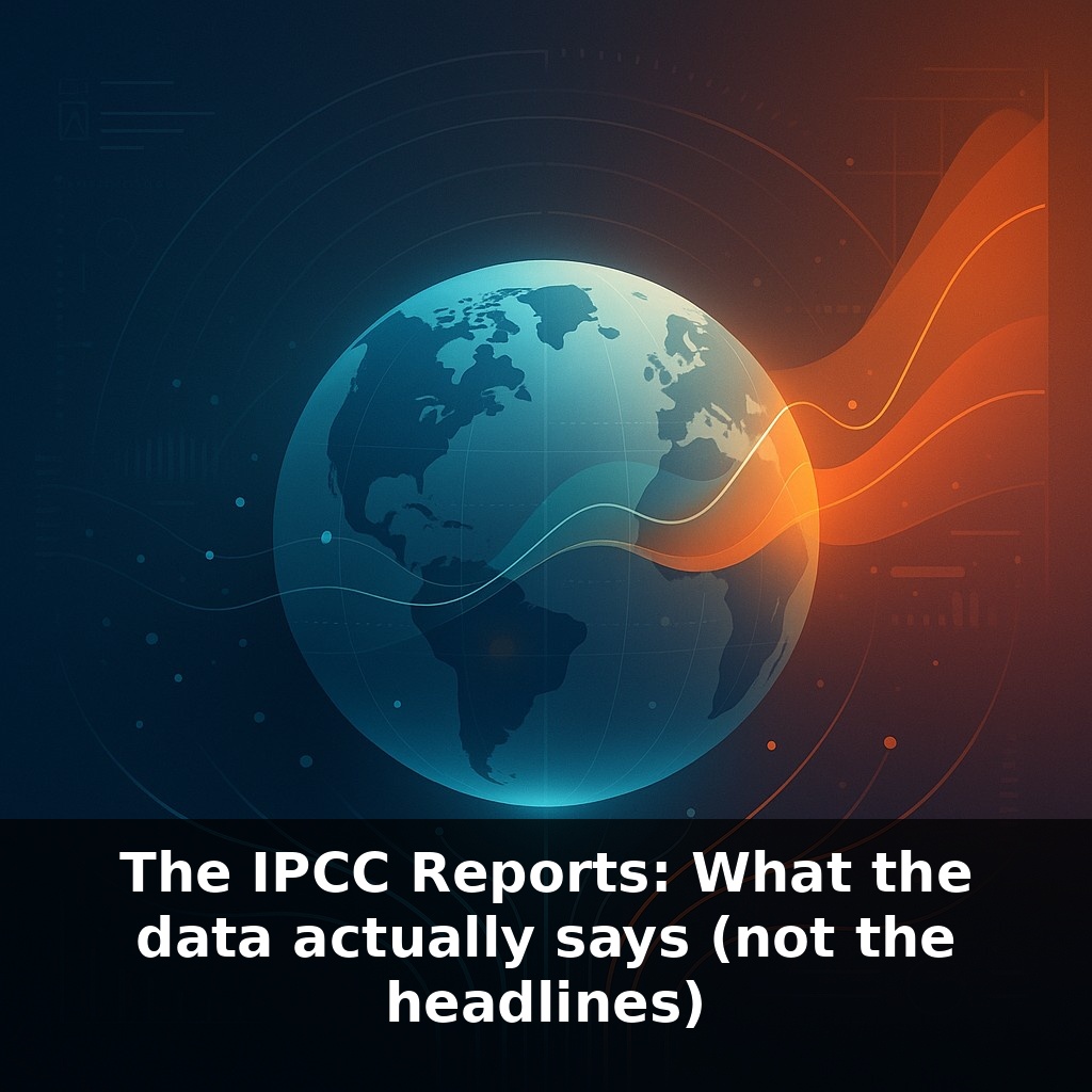 The IPCC Reports: What the data actually says (not the headlines)