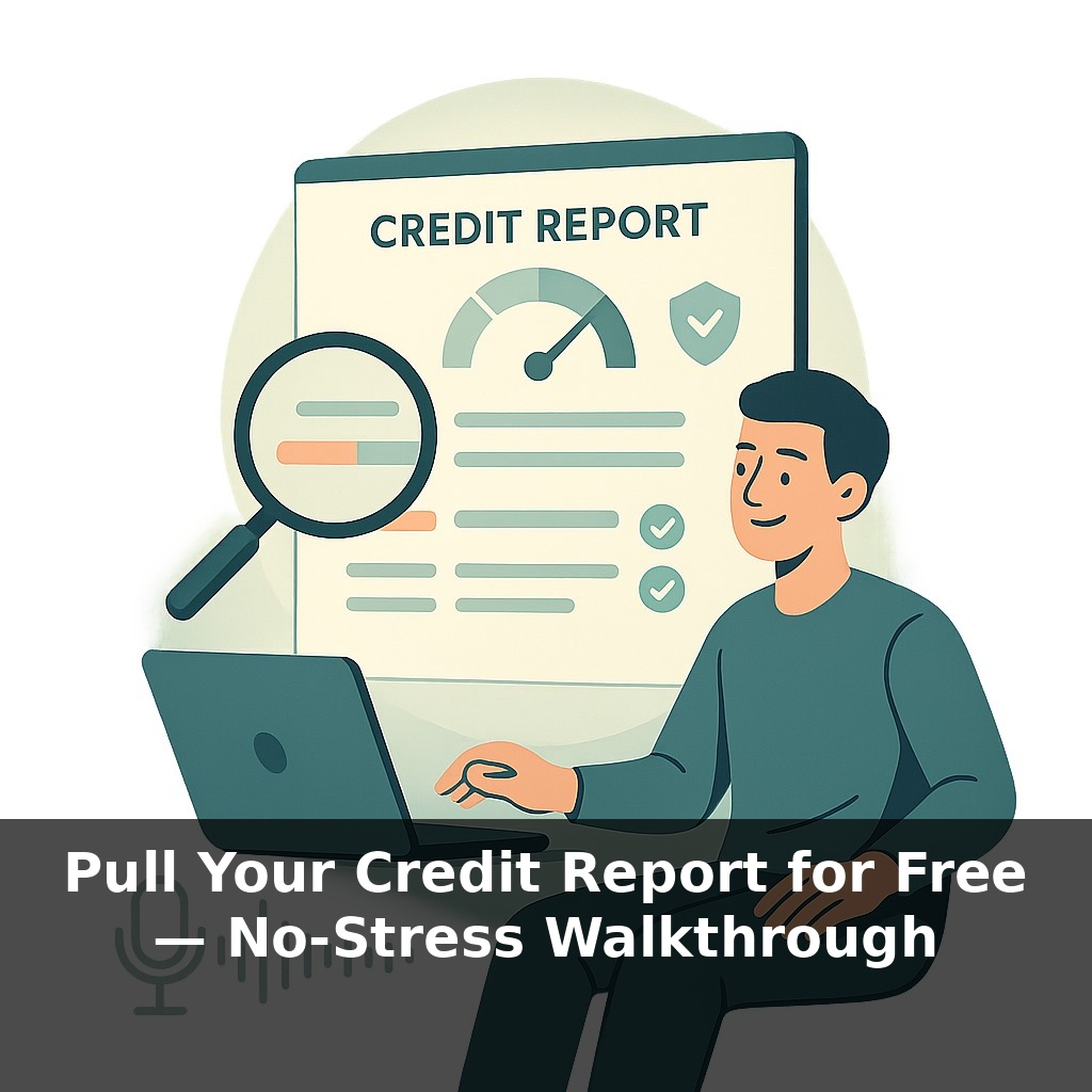 Pull Your Credit Report for Free — No-Stress Walkthrough