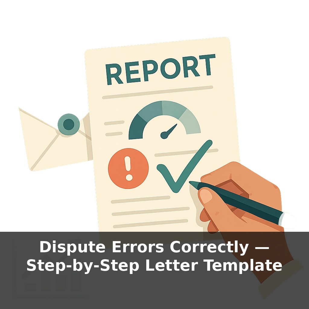Dispute Errors Correctly — Step-by-Step Letter Template