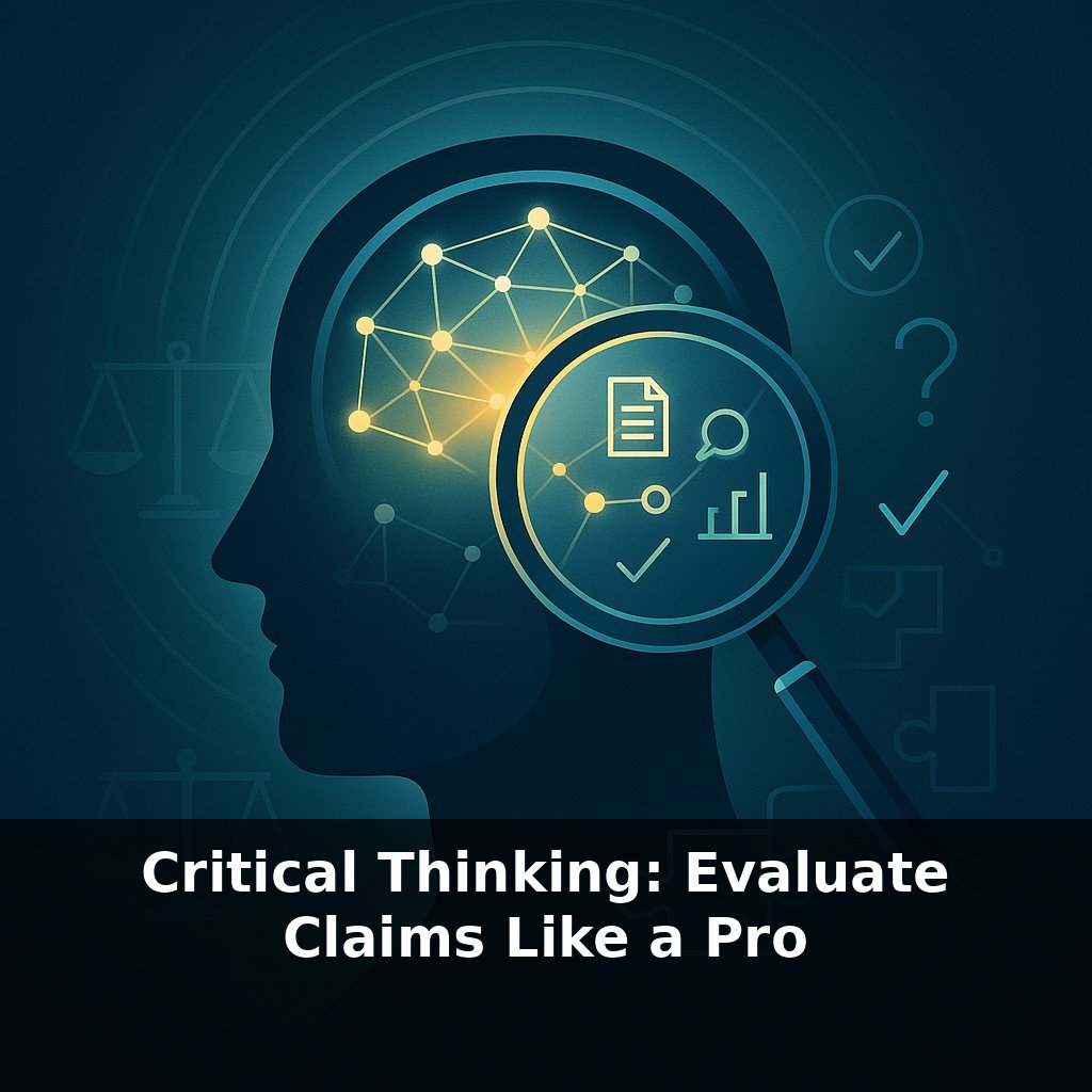 Critical Thinking: Evaluate Claims Like a Pro