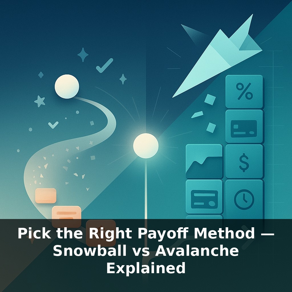 Pick the Right Payoff Method — Snowball vs Avalanche Explained