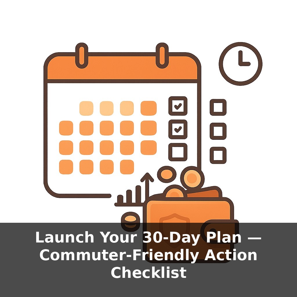 Launch Your 30-Day Plan — Commuter-Friendly Action Checklist