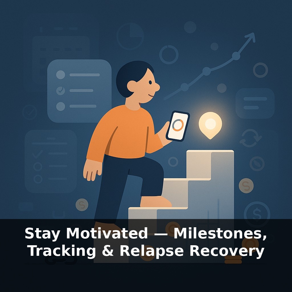 Stay Motivated — Milestones, Tracking & Relapse Recovery