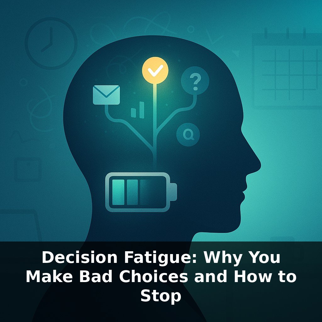Decision Fatigue: Why You Make Bad Choices and How to Stop