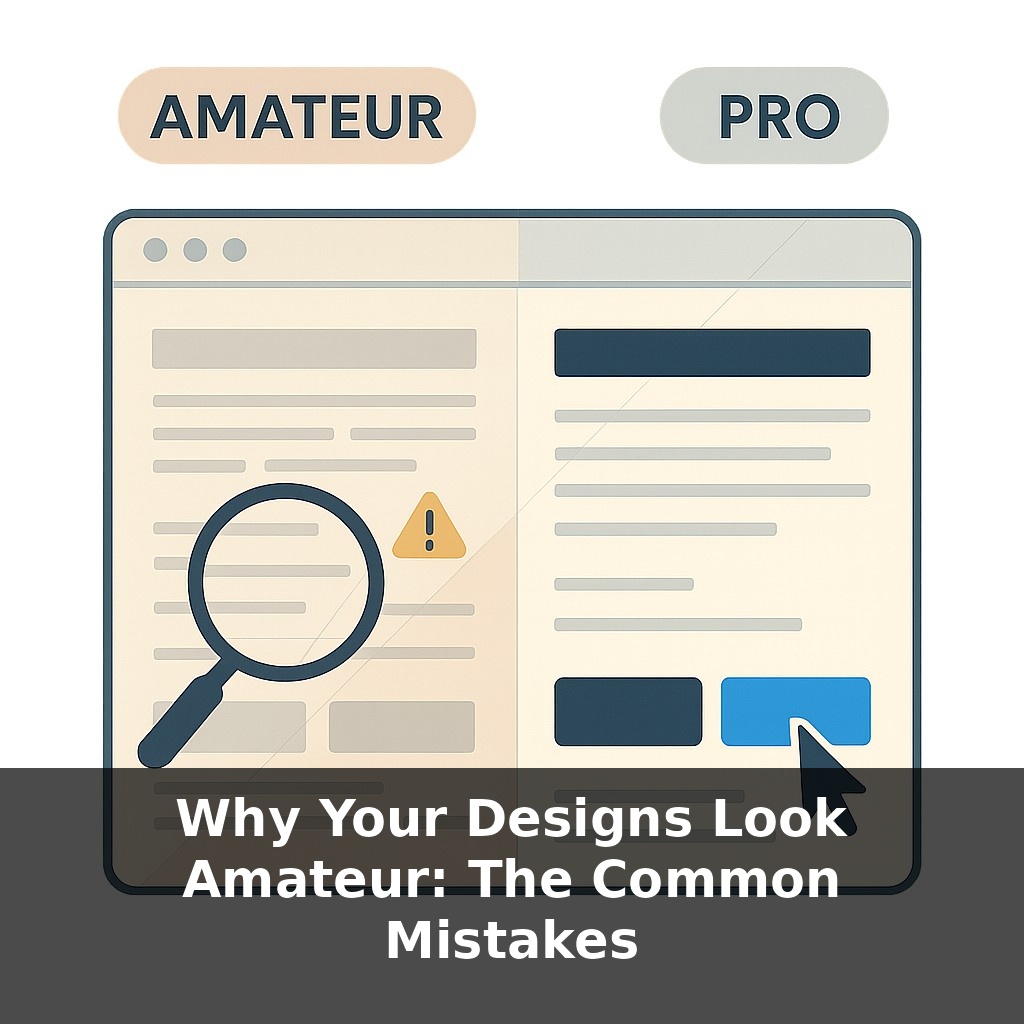 Why Your Designs Look Amateur: The Common Mistakes