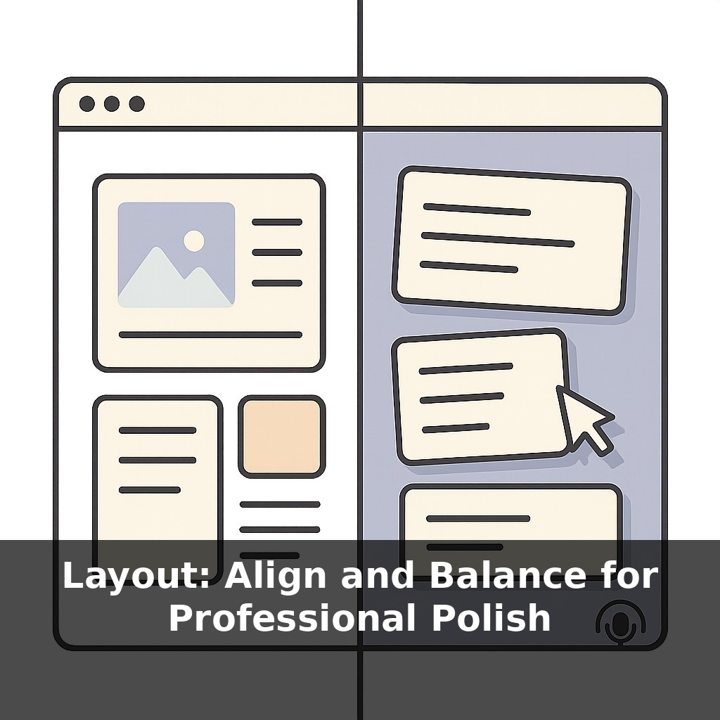Layout: Align and Balance for Professional Polish