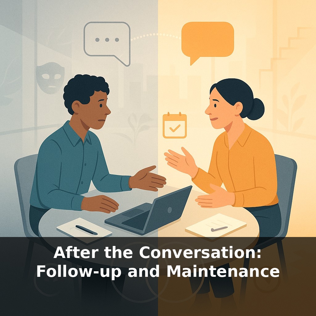 After the Conversation: Follow-up and Maintenance