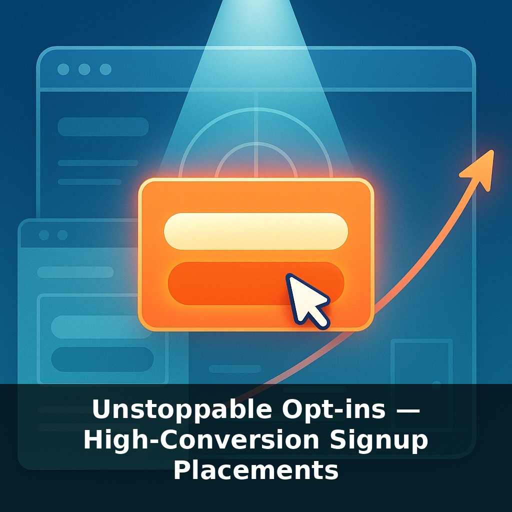 Unstoppable Opt-ins — High-Conversion Signup Placements