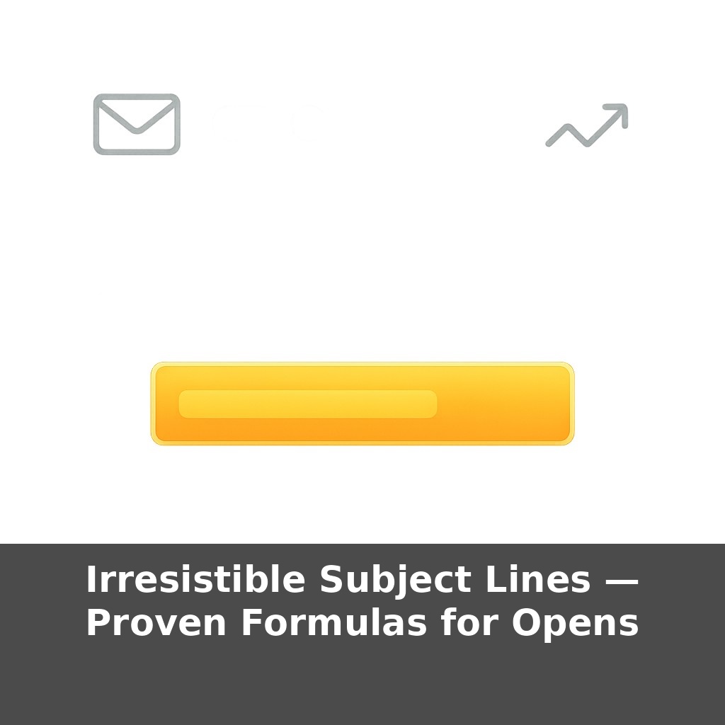 Irresistible Subject Lines — Proven Formulas for Opens