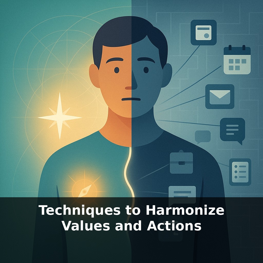 Techniques to Harmonize Values and Actions