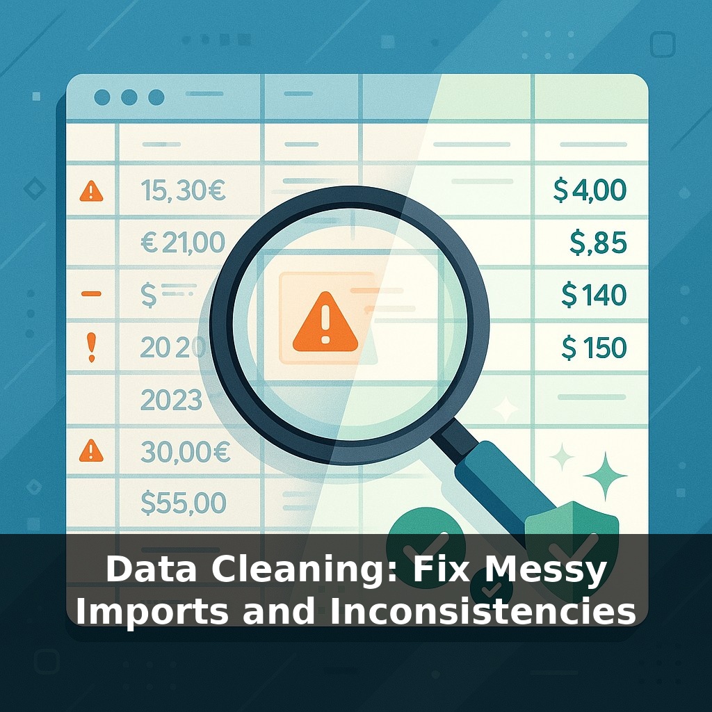 Data Cleaning: Fix Messy Imports and Inconsistencies