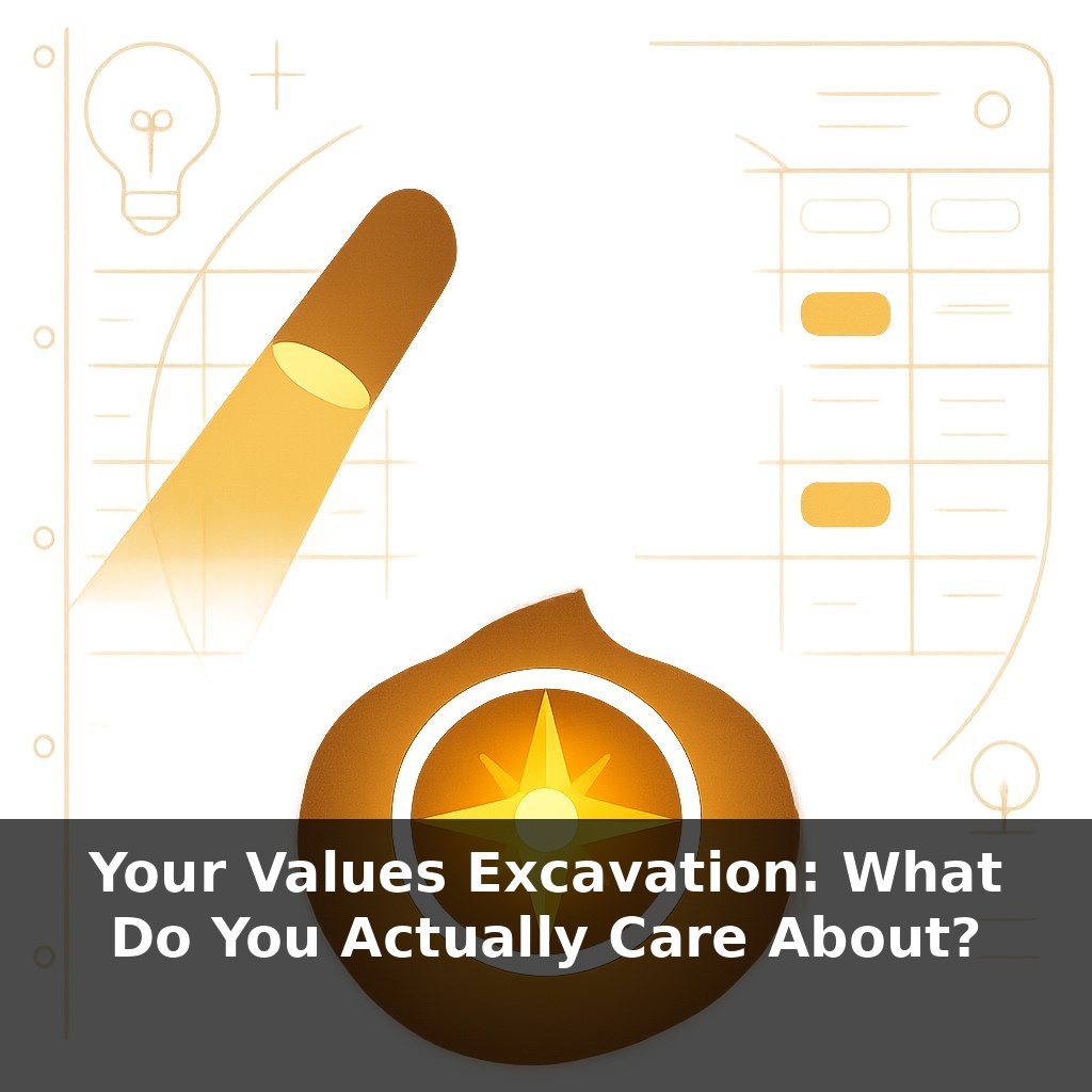 Your Values Excavation: What Do You Actually Care About?