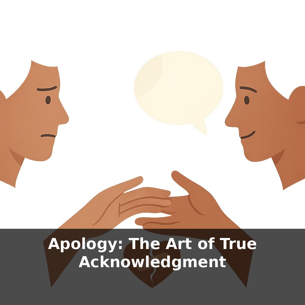 Apology: The Art of True Acknowledgment