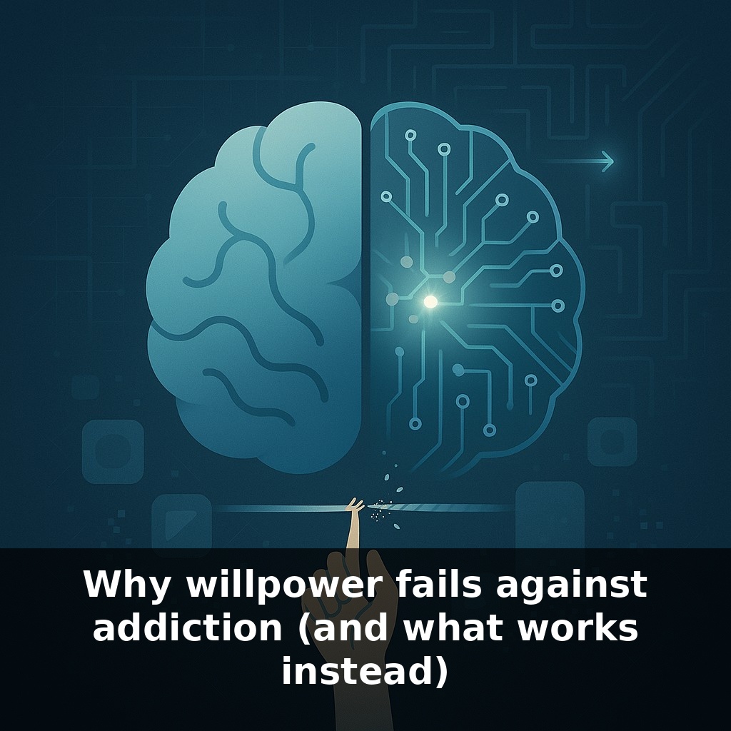 Why willpower fails against addiction (and what works instead)