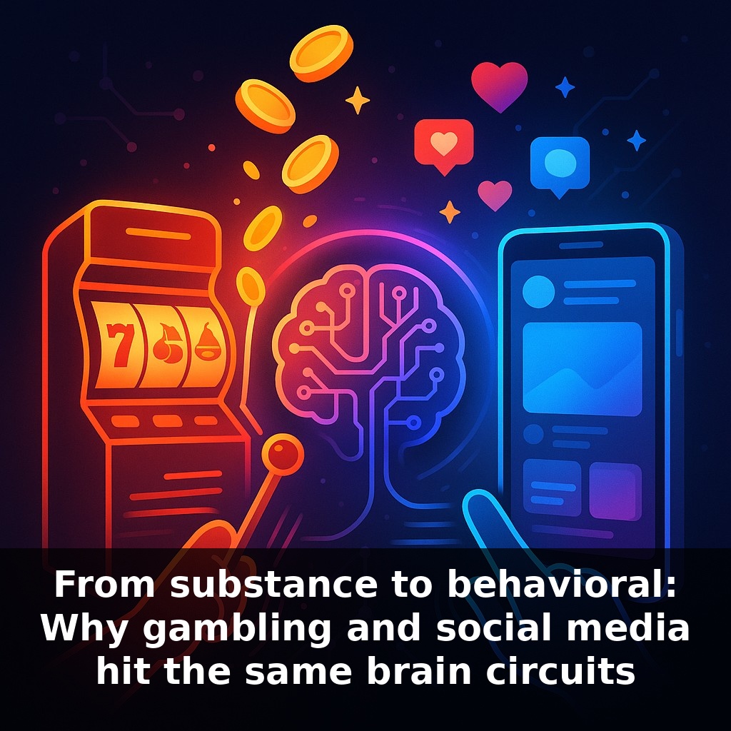 From substance to behavioral: Why gambling and social media hit the same brain circuits