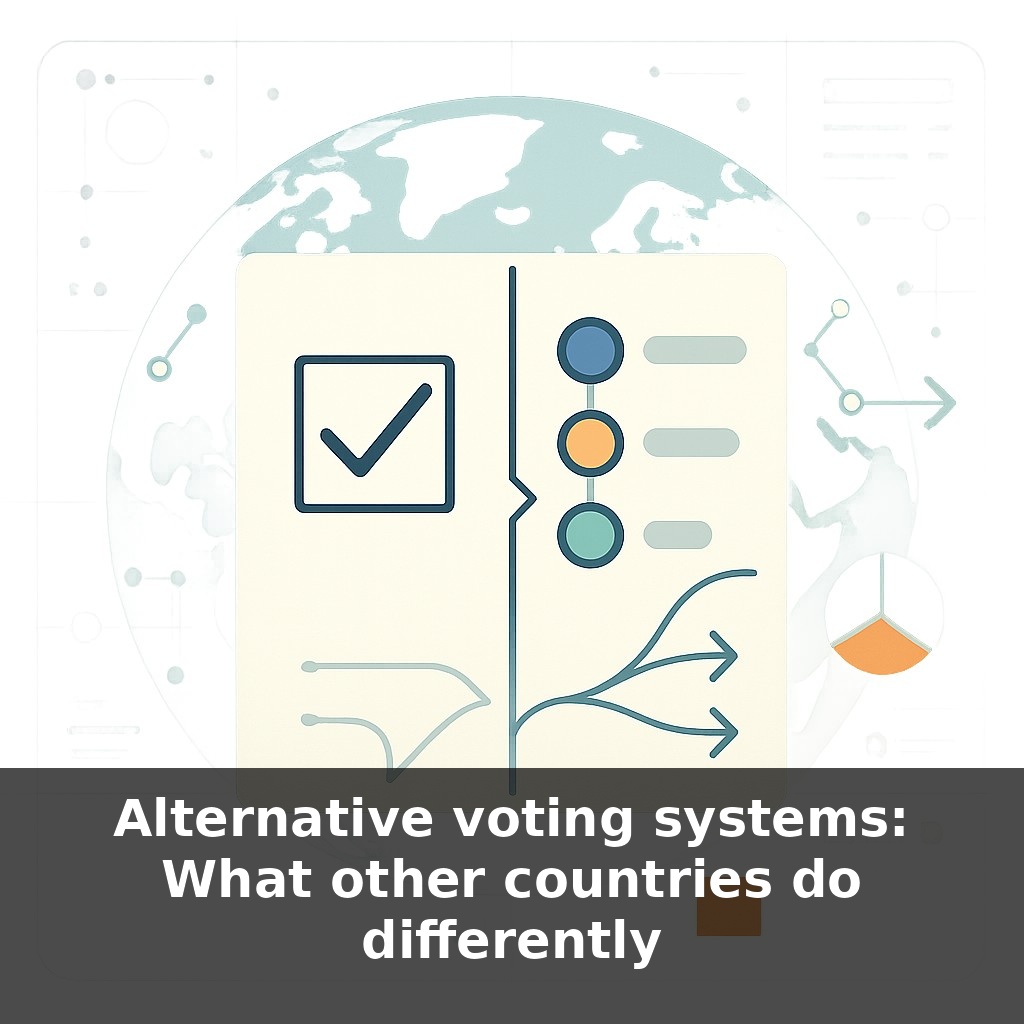 Alternative voting systems: What other countries do differently