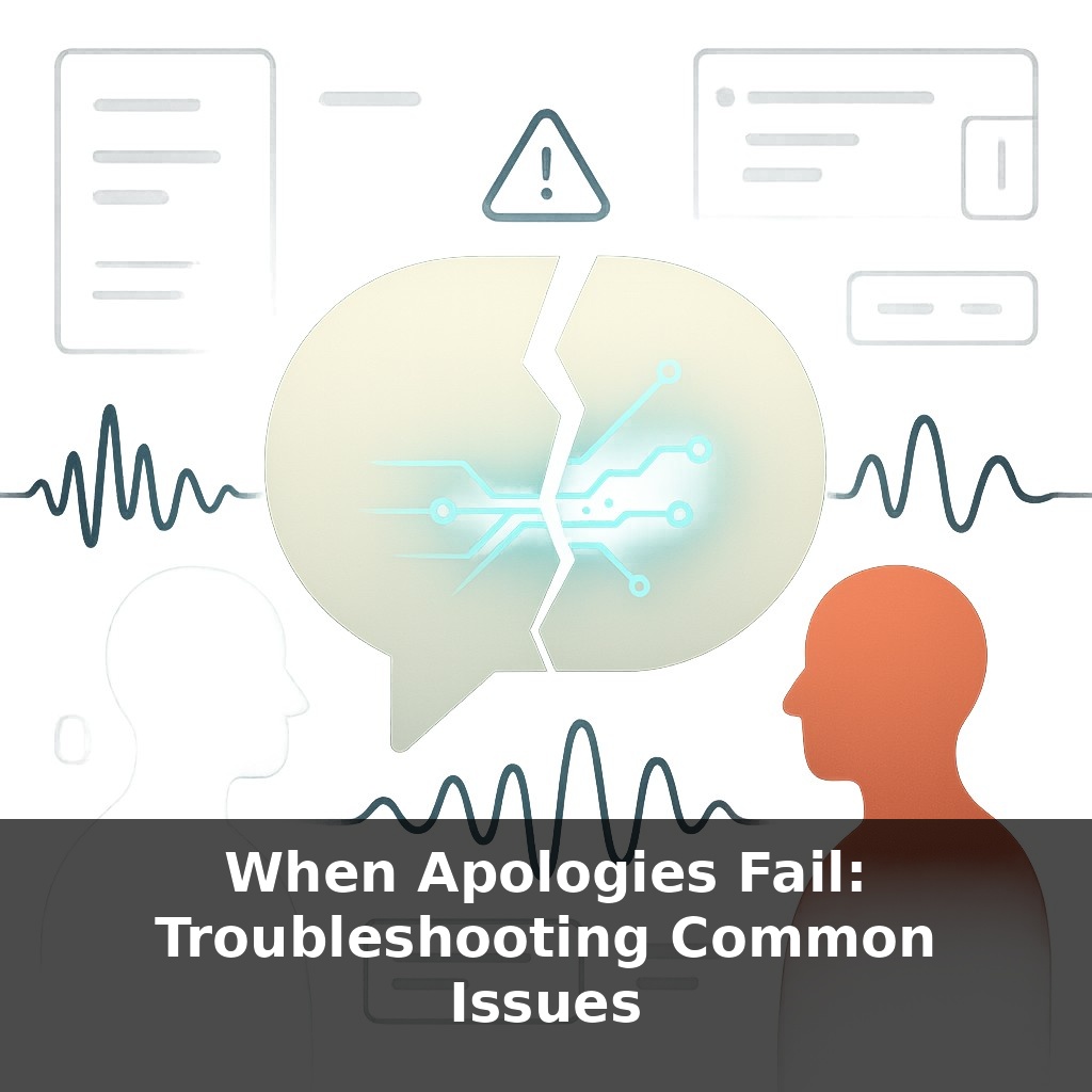 When Apologies Fail: Troubleshooting Common Issues