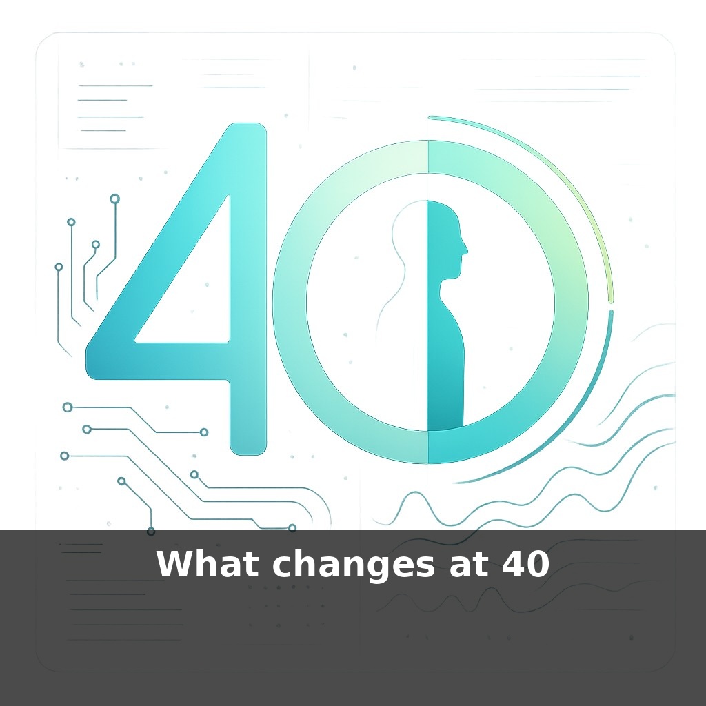 What changes at 40