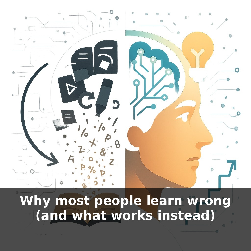 Why most people learn wrong (and what works instead)