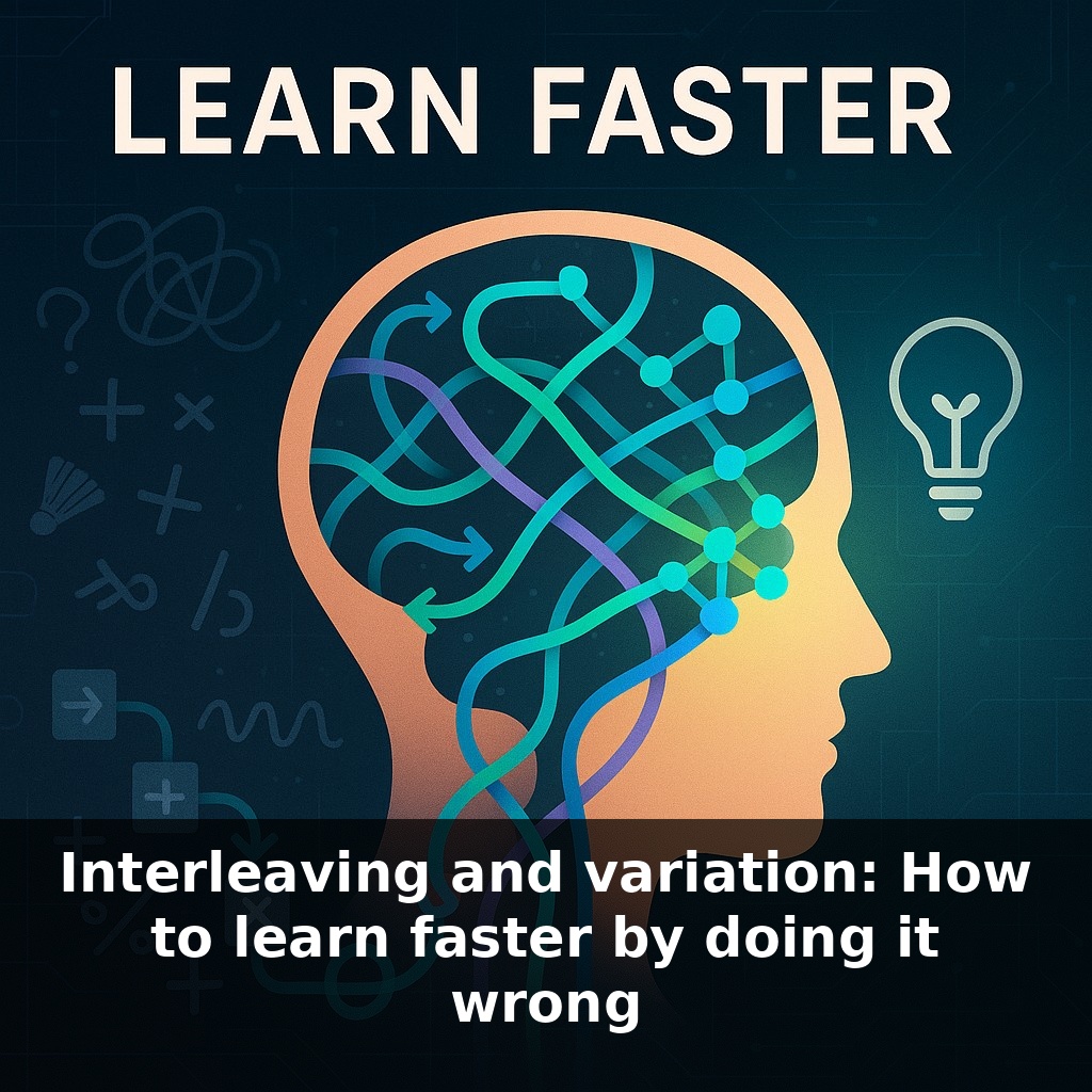 Interleaving and variation: How to learn faster by doing it wrong