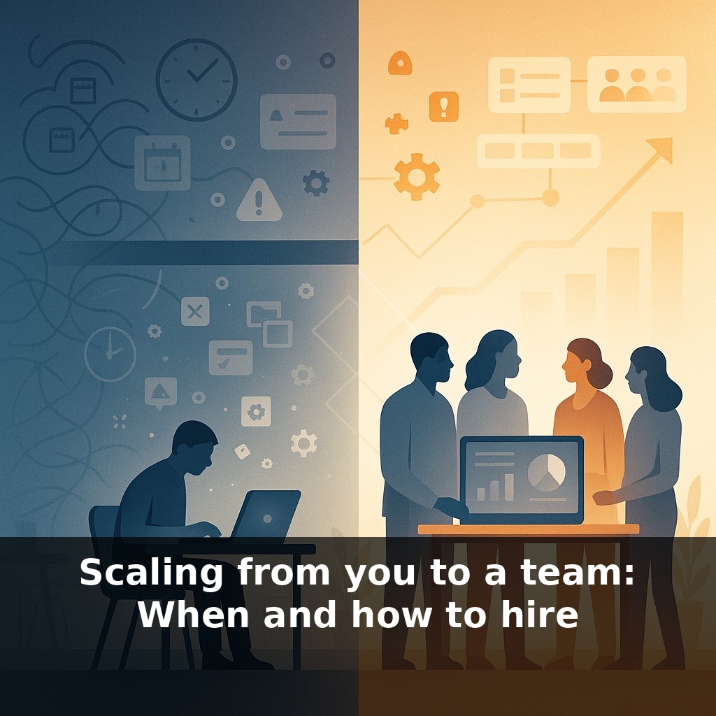 Scaling from you to a team: When and how to hire