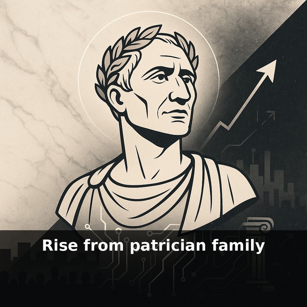 Rise from patrician family