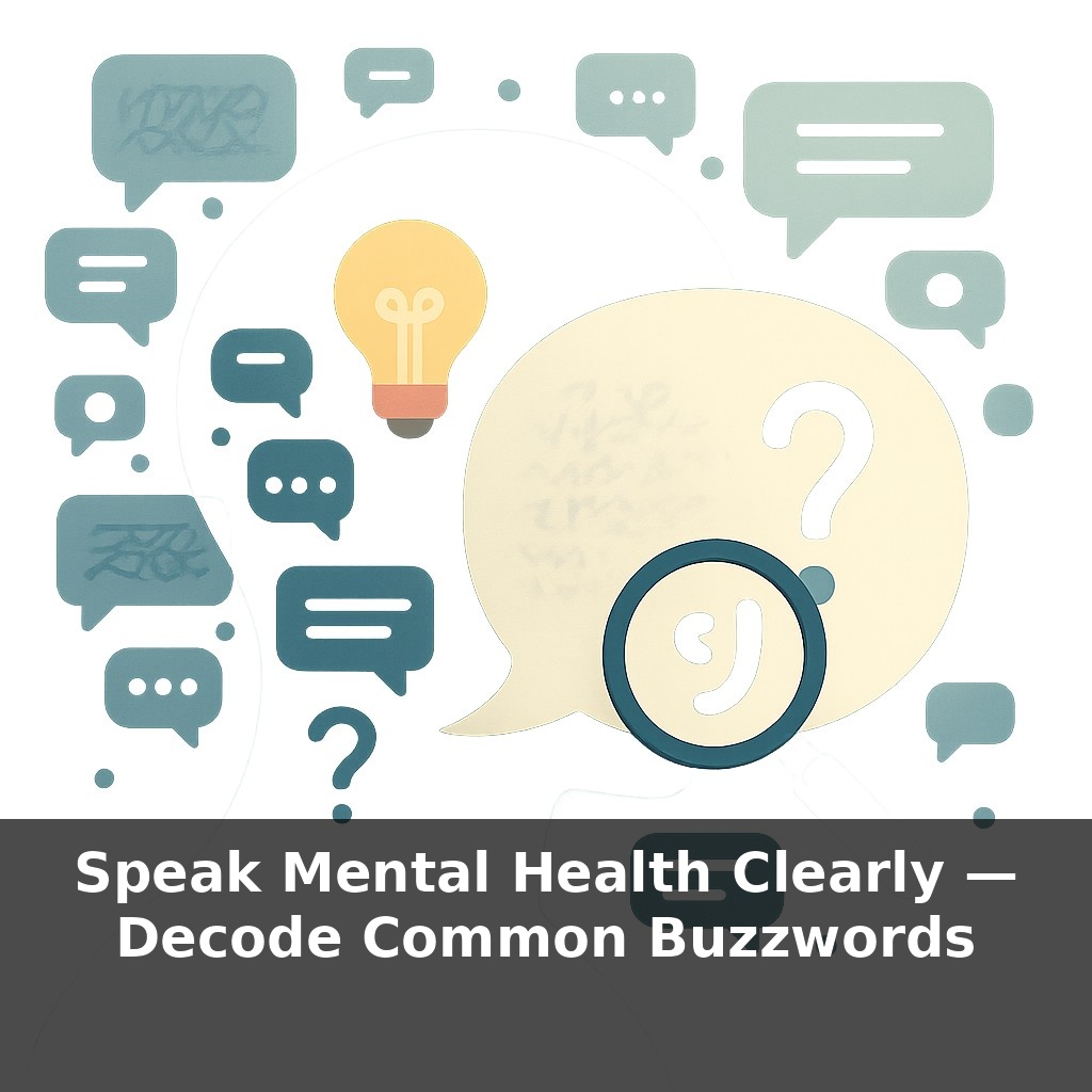 Speak Mental Health Clearly — Decode Common Buzzwords