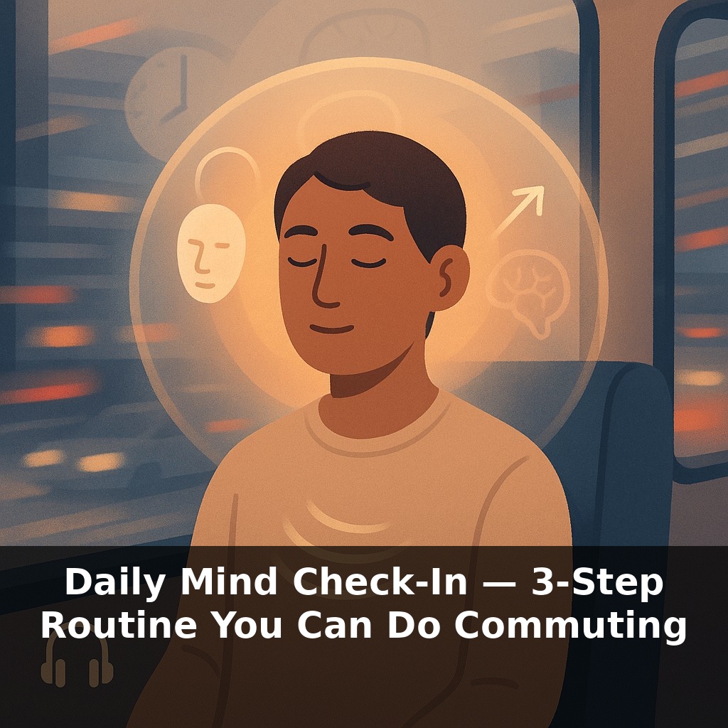 Daily Mind Check-In — 3-Step Routine You Can Do Commuting