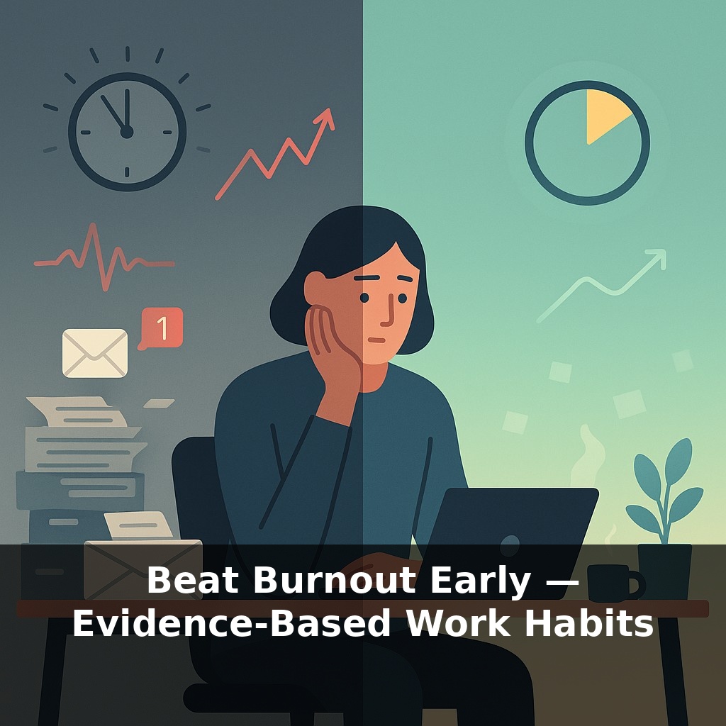Beat Burnout Early — Evidence-Based Work Habits