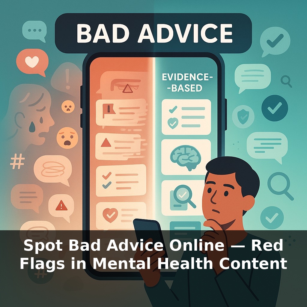 Spot Bad Advice Online — Red Flags in Mental Health Content