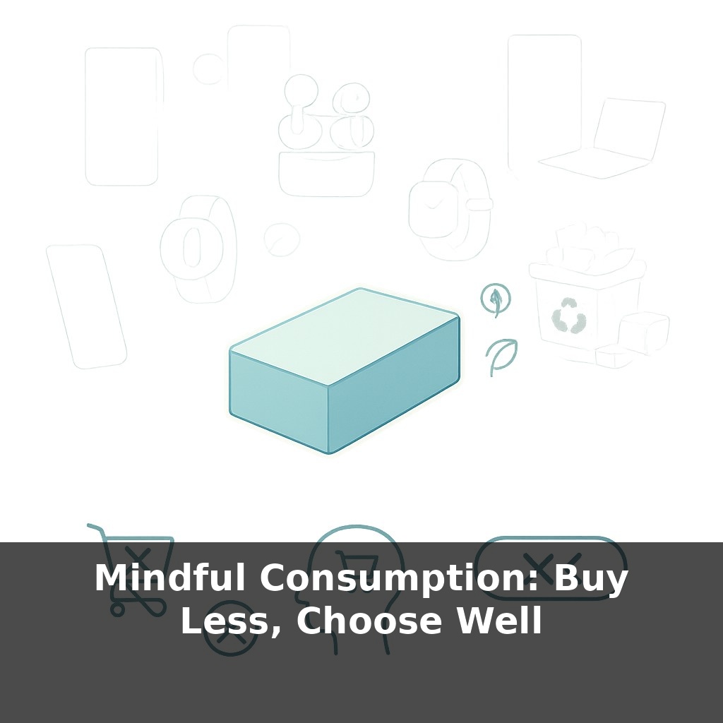 Mindful Consumption: Buy Less, Choose Well