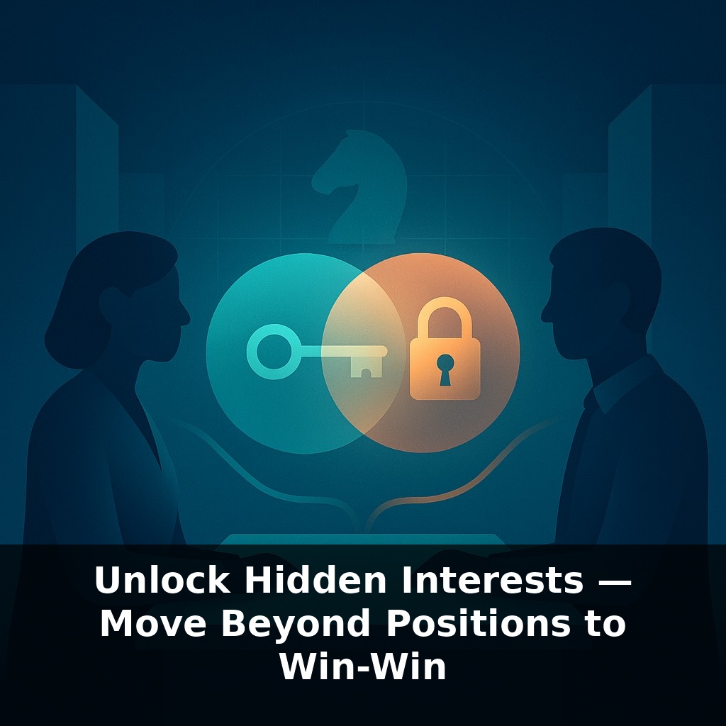 Unlock Hidden Interests — Move Beyond Positions to Win-Win