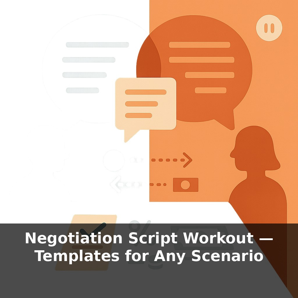 Negotiation Script Workout — Templates for Any Scenario