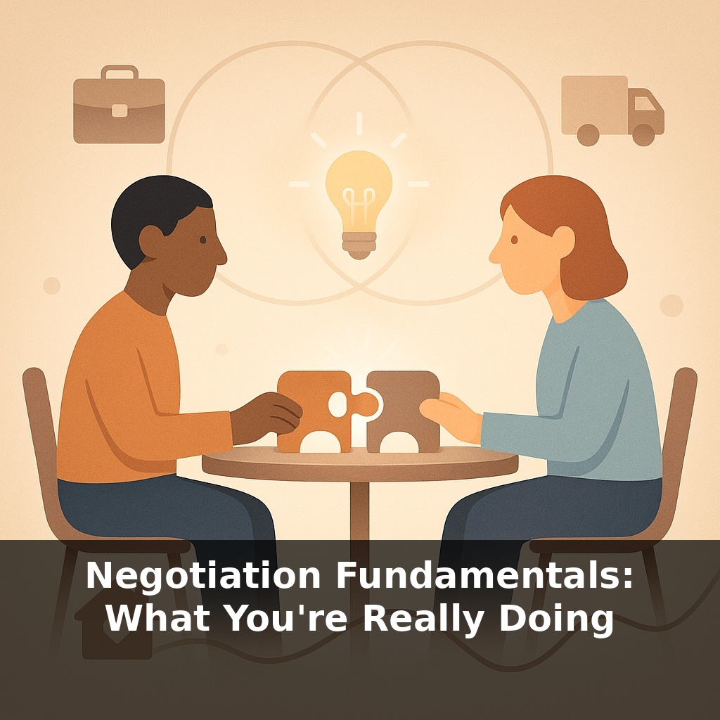 Negotiation Fundamentals: What You're Really Doing