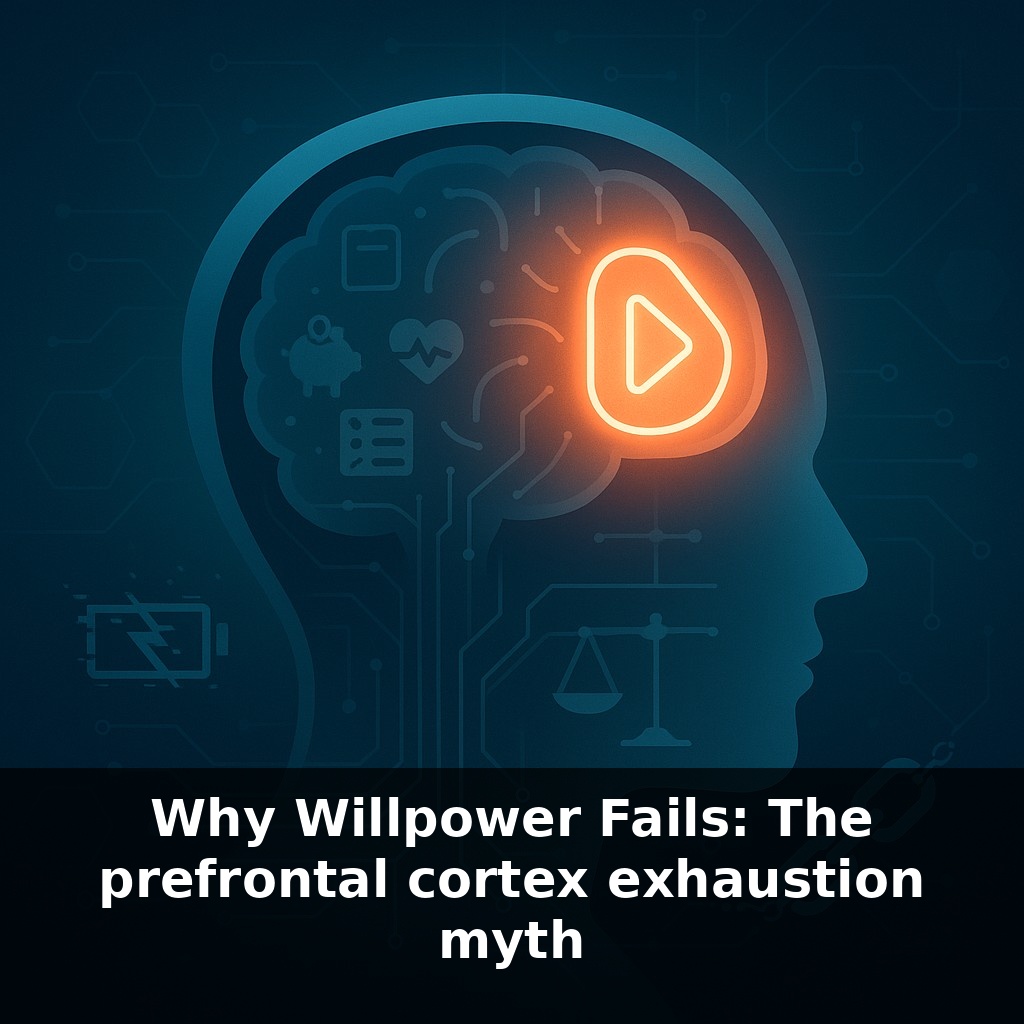 Why Willpower Fails: The prefrontal cortex exhaustion myth