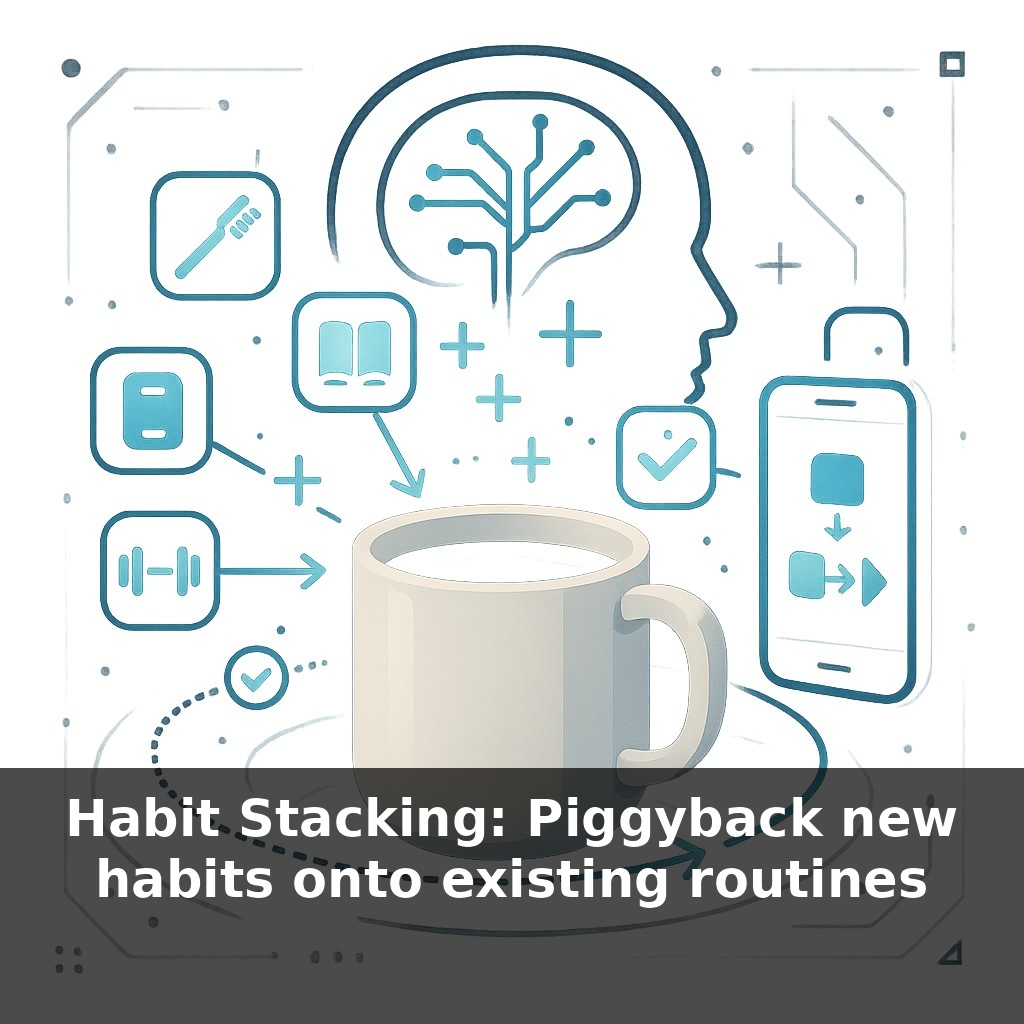 Habit Stacking: Piggyback new habits onto existing routines