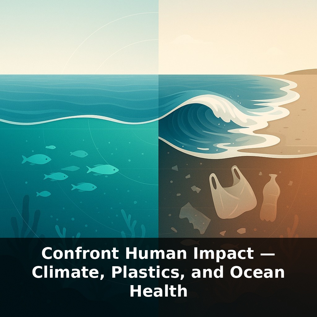Confront Human Impact — Climate, Plastics, and Ocean Health