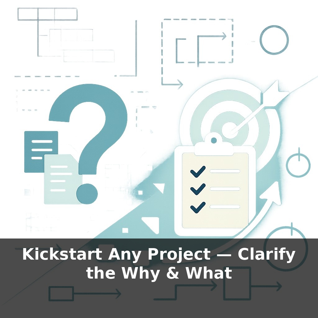 Kickstart Any Project — Clarify the Why & What