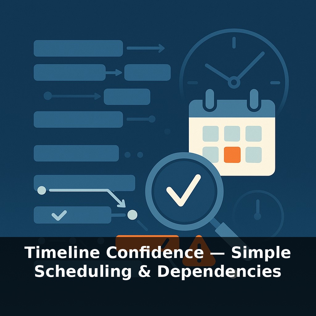 Timeline Confidence — Simple Scheduling & Dependencies