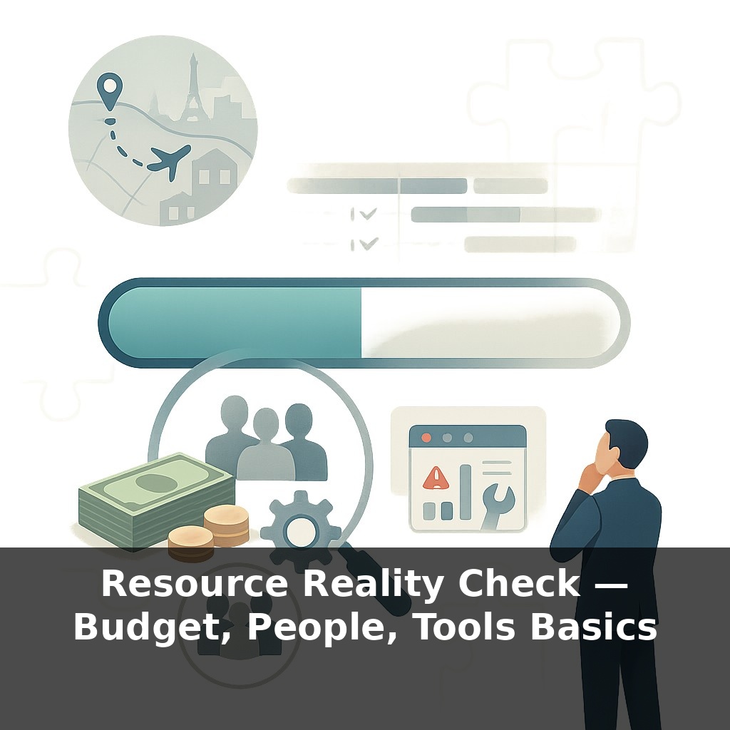 Resource Reality Check — Budget, People, Tools Basics