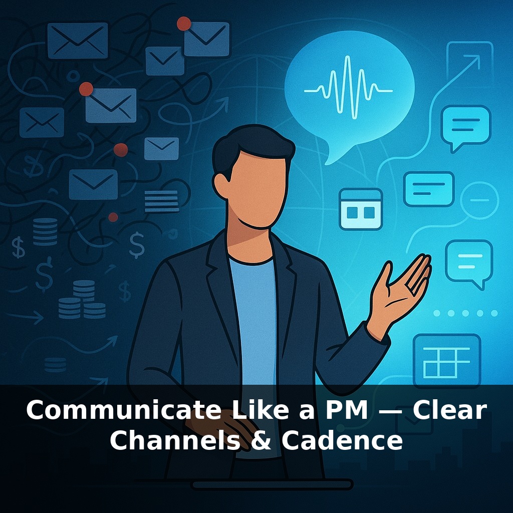 Communicate Like a PM — Clear Channels & Cadence