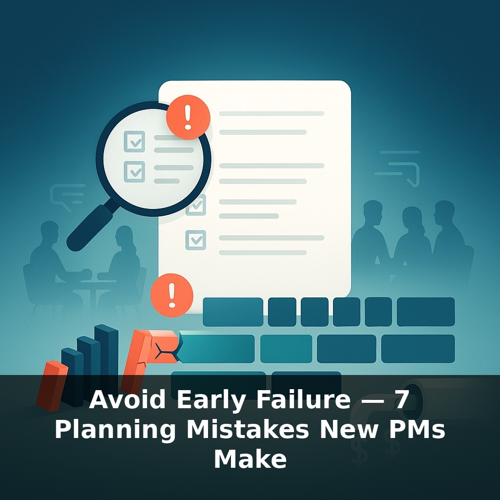 Avoid Early Failure — 7 Planning Mistakes New PMs Make