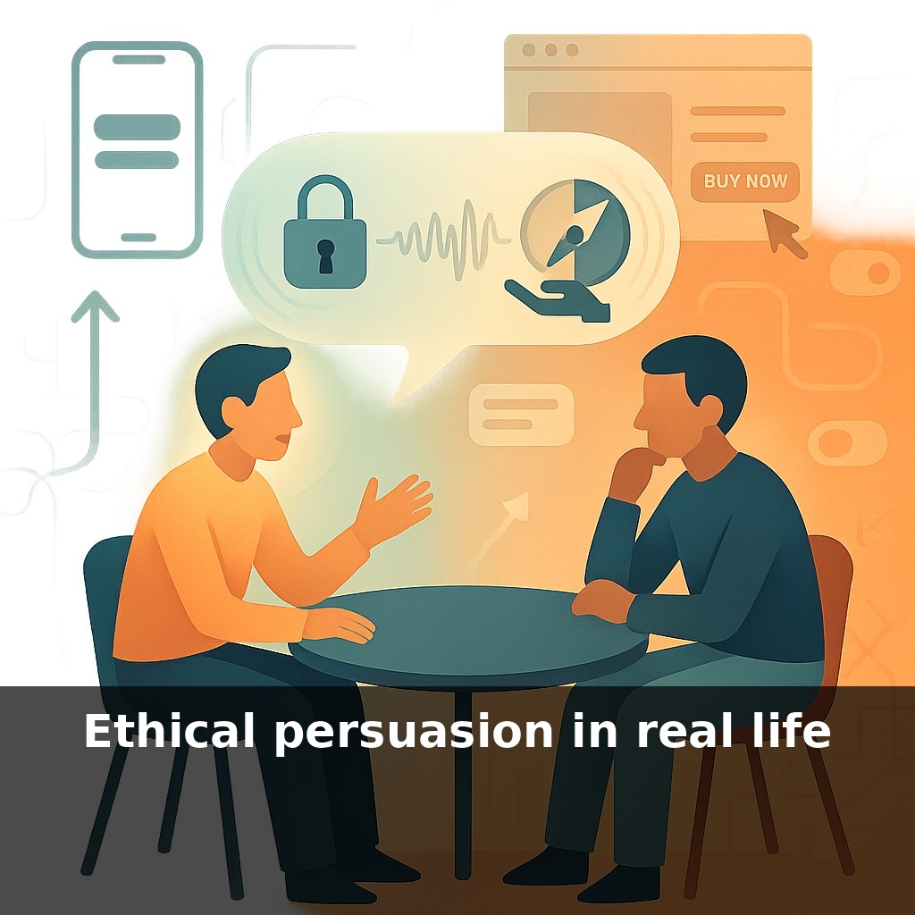 Ethical persuasion in real life