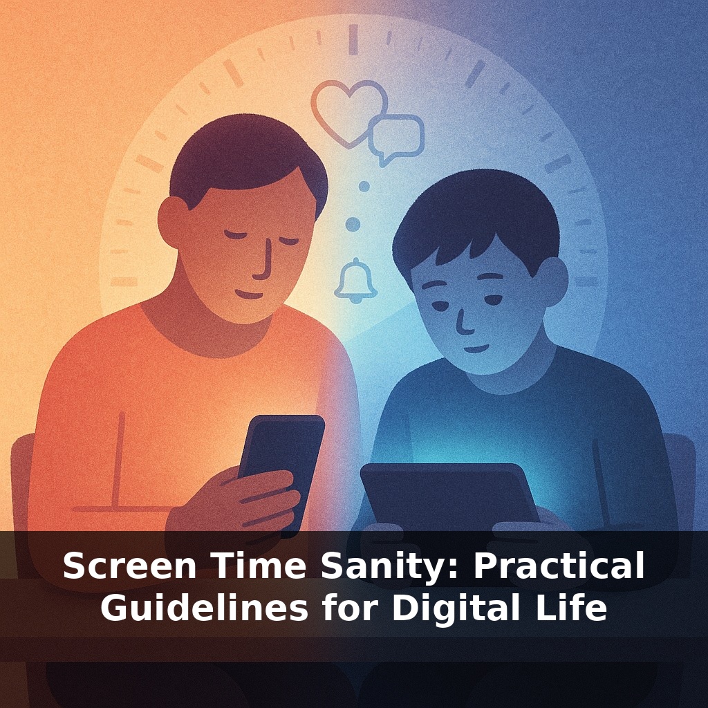 Screen Time Sanity: Practical Guidelines for Digital Life